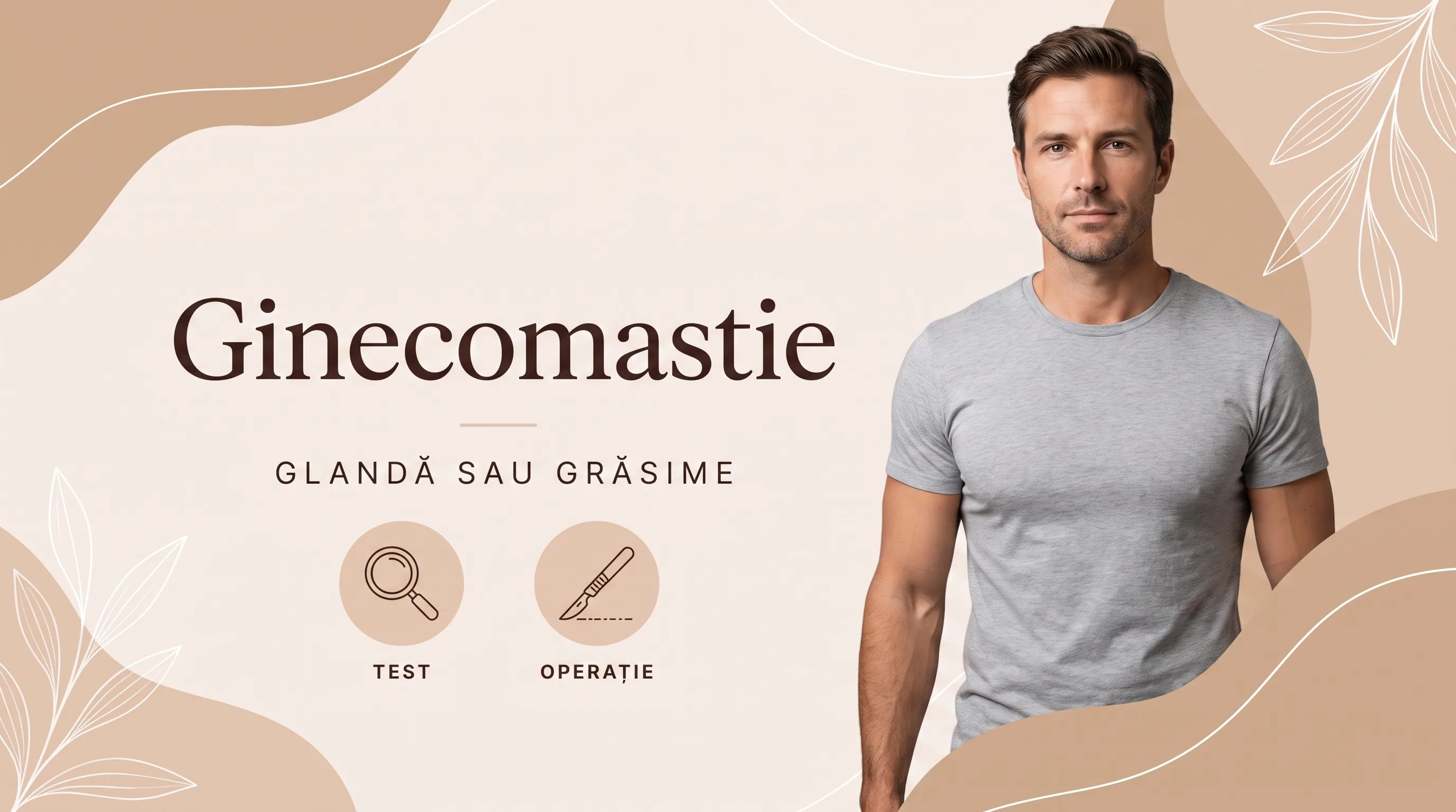 Ginecomastie la bărbați: ce e glandă, ce e grăsime și ce rezolvă fiecare